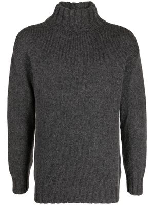 Forme D'expression pull nervuré à col montant - Gris