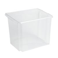 Sunware Opslagbox Nesta - kunststof - 45L - transparant - 45 x 36 x 36 cm
