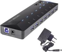 Renkforce RF-3806034 interface hub USB 3.2 Gen 1 (3.1 Gen 1) Type-B 5000 Mbit/s Zwart - thumbnail