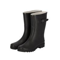 XQ Footwear Dames Regenlaarzen Maat 40 Zwart/Rubber - thumbnail