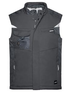 James & Nicholson JN825 Craftsmen Softshell Vest -STRONG- - Black/Black - XL