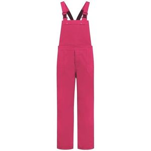 Grote maten fuchsia tuinbroek overall voor volwassenen