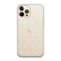 Zwart-witte kubussen: iPhone 13 Pro Max Transparant Hoesje