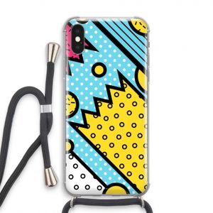 Pop Art #1: iPhone X Transparant Hoesje met koord