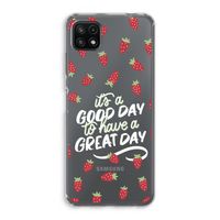 Don't forget to have a great day: Samsung Galaxy A22 5G Transparant Hoesje