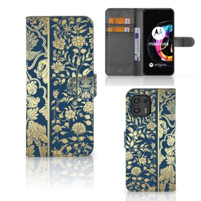 Motorola Edge 20 Lite Hoesje Beige Flowers