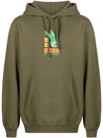 Maharishi hoodie à logo imprimé - Vert - thumbnail