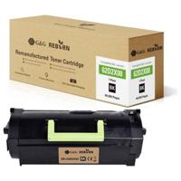 G&G Toner vervangt Lexmark 622X Compatibel Zwart 45000 bladzijden Reborn remanufactured 21317