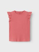 Name it zomer top S/S meisjes - koraal - Nkfhalina