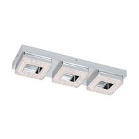 Eglo Led plafondlampFradelo 3x4w - 3000K - 44cm chroom met kristal - 95656