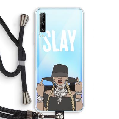 Slay All Day: Huawei P Smart Pro Transparant Hoesje met koord