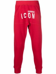 DSQUARED2 pantalon de jogging court à imprimé Icon - Rouge