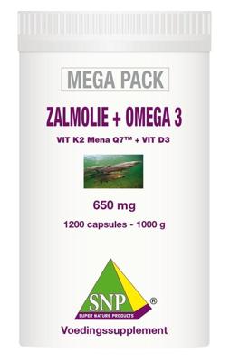 SNP Zalmolie & omega 3 megapack 1200 Capsules