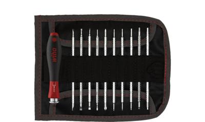 Wiha 269T11 Schroevendraaier met wisselschachtenset SYSTEM 4 assorti 12-delig incl. roletui - 00610