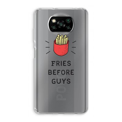 Fries before guys: Xiaomi Poco X3 NFC Transparant Hoesje