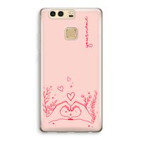 Love is in the air: Huawei P9 Transparant Hoesje