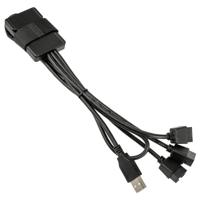 Lian Li Lian Li PW-U2TPAB USB Hub - schwarz USB-adapter - thumbnail