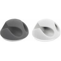 Delock 18295 Kabelhouder met 2 doorvoeren Set 6 stuks