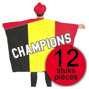 12 stuks Vlag Cape België Champions 150x110cm