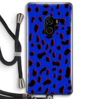 Blue Leopard: Xiaomi Mi Mix 2 Transparant Hoesje met koord