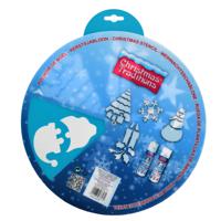 Kerst raamsjablonen - 6 sjablonen - op roterende stencil - D30 cm - PVC - raamversiering