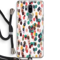 Tropical Dots: LG G7 Thinq Transparant Hoesje met koord