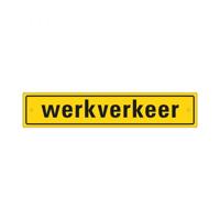 Bord Werkverkeer incl. zuignapjes - 80x400 mm met boorgaten.