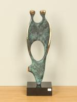 Bronzen sculptuur Relatie, 30 cm