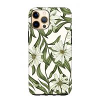Wit bloemenpatroon: iPhone 12 Pro Max Tough Case