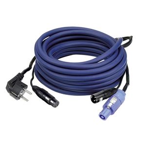 DAP Audio Power/Signaal kabel Schuko - Powercon & XLR female - XLR male, 10 meter