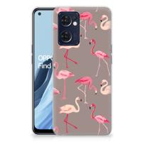 OPPO Reno 7 5G | Find X5 Lite | TPU Hoesje | Flamingo