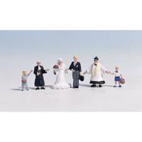 NOCH 15860 H0 Bruiloft figuren Geverfd, Staand