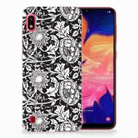 Samsung Galaxy A10 TPU Case Black Flowers