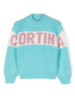 MC2 Saint Barth Kids pull Cortina en maille intarsia - Bleu - thumbnail