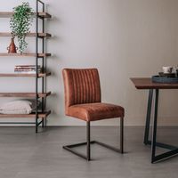 Eetkamerstoel 'Ferro', kleur lichtbruin