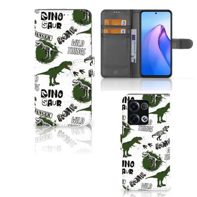 Telefoonhoesje | Met pasjeshouder | voor OPPO Reno8 Pro Dinosaurus