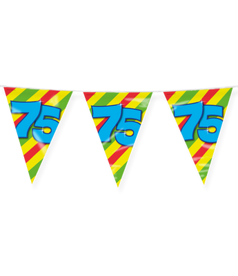 Happy Verjaardag Vlaggenlijn 75 Jaar (10m)