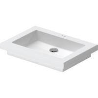 Duravit 2nd floor opbouw wastafel 58x41,5 zonder overloop gliss wit 03175800291