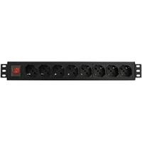 Strip 8 Tomas Schuko WP WPN-PDU-G01-08 Zwart