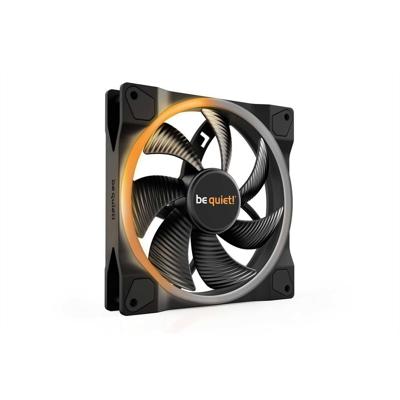 BeQuiet Light Wings PC-ventilator Zwart (b x h x d) 140 x 25 x 140 mm Incl. LED-verlichting