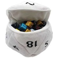 D20 Plush Dice Bag Opberger