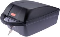 Polisport Topkoffer luxe met quick release bagagedragerbevestiging - zwart