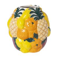 Vaas fruit - multikleur - ø22.5x23.5 cm
