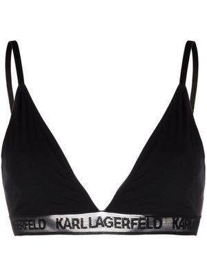 Karl Lagerfeld soutien-gorge Ultralight à logo - Noir