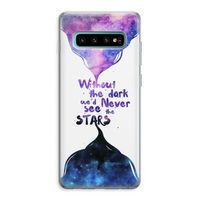 Stars quote: Samsung Galaxy S10 Plus Transparant Hoesje