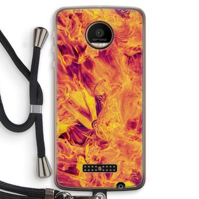 Eternal Fire: Motorola Moto Z Force Transparant Hoesje met koord