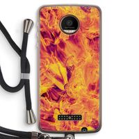 Eternal Fire: Motorola Moto Z Force Transparant Hoesje met koord
