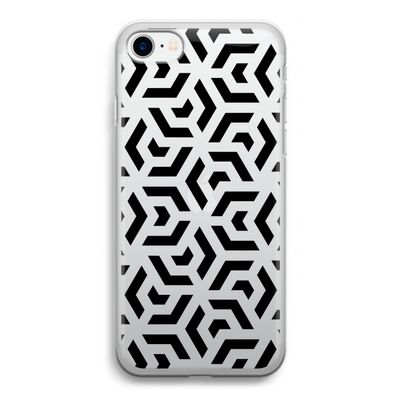 Crazy pattern: iPhone SE 2020 Transparant Hoesje