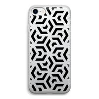 Crazy pattern: iPhone SE 2020 Transparant Hoesje