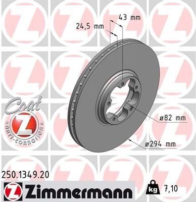 Remschijf Coat Z 250134920